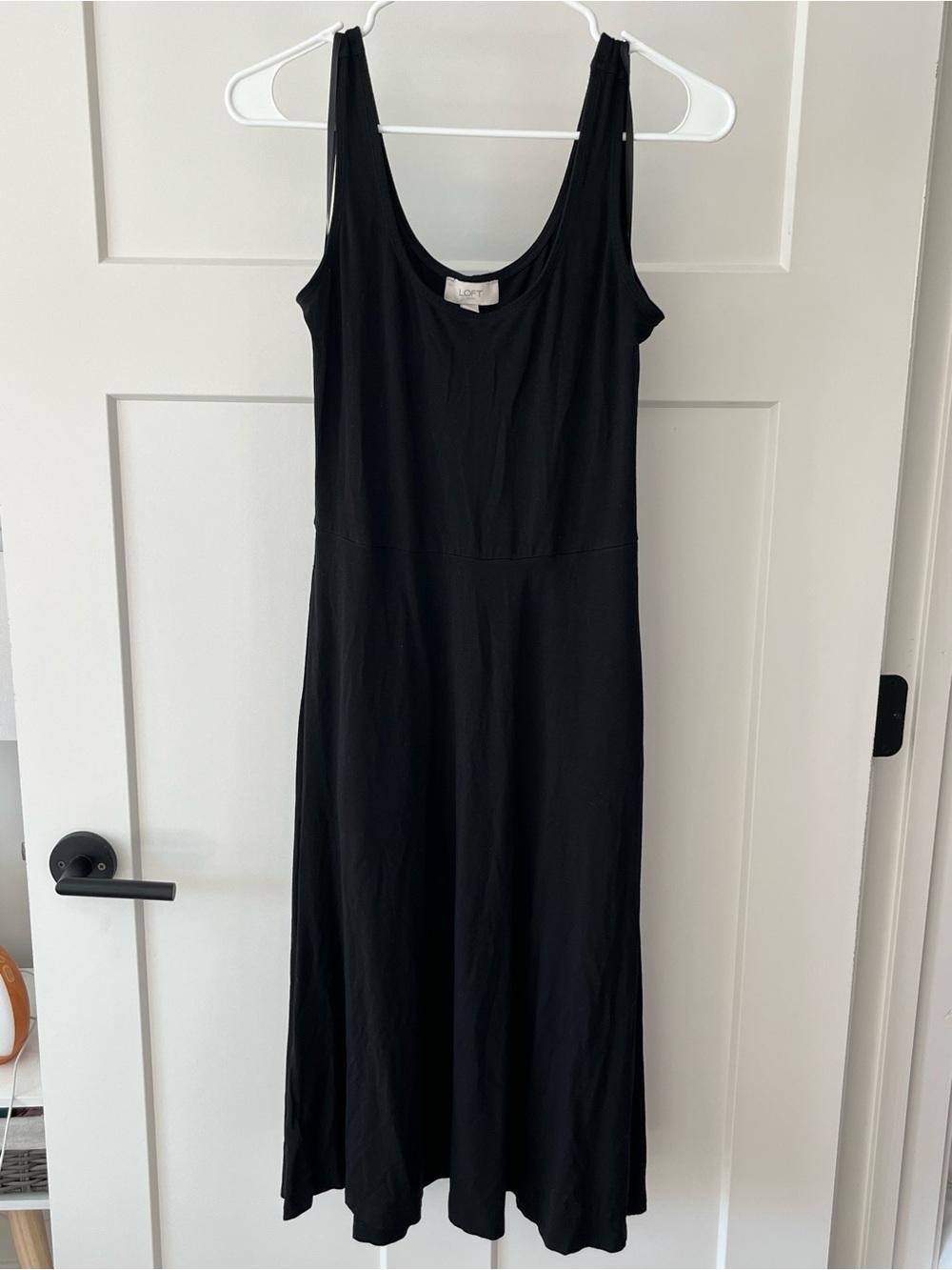Black midi length dress - Loft